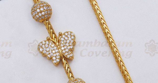 Butterfly mugappu chain on sale