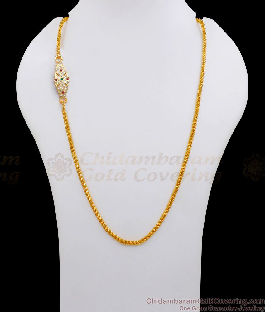 South Indian Impon Mugappu Gold Chain Shop Online MCH1109