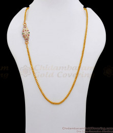 Gati Stone Impon Panchaloha Mugappu Chain Traditional Collection MCH1111