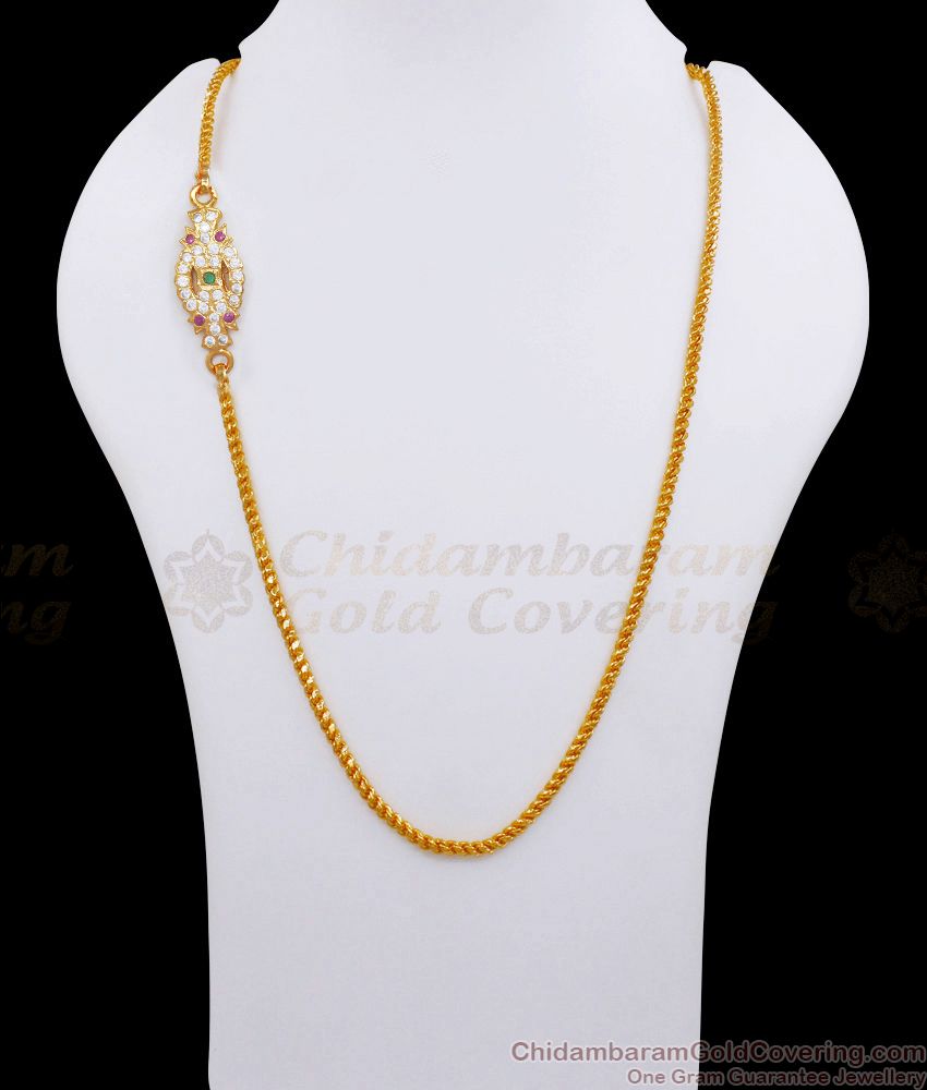 Unique Impon Mugappu Chain Gati Stone Jewelry MCH1122