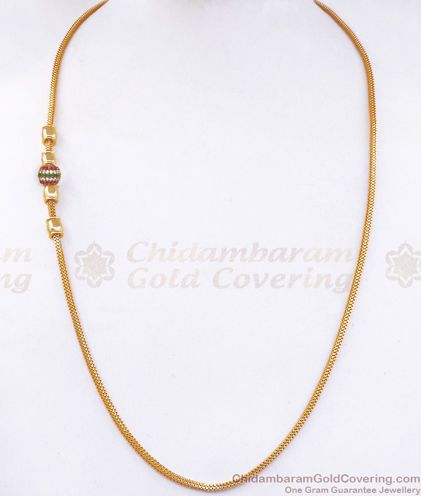 Ball Type Real Gold Design Imitation Muggapu Multi Stone MCH1131