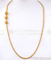 Daily Wear 1 Gram Plain Gold Ball Mugappu Imitation Jewelry MCH1146