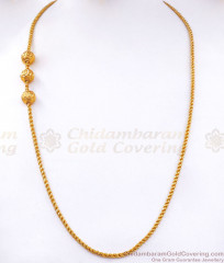 Daily Wear 1 Gram Plain Gold Ball Mugappu Imitation Jewelry MCH1146 Daily Wear 1 Gram Plain Gold Ball Mugappu Imitation Jewelry MCH1146