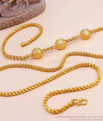 30 Inch Long Buy Traditional Thali Kodi 1 Gram Mugappu Chain Online MCH1147-LG