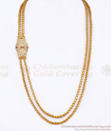 2 Line Traditional Impon Mugappu Thali Chain 5 Metal Jewelry MCH1155 2 Line Traditional Impon Mugappu Thali Chain 5 Metal Jewelry MCH1155
