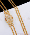 First Quality Impon Two Line Mugappu Side Pendant Chain Online Fashion MCH1162