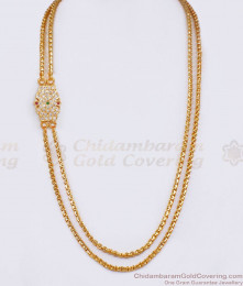 First Quality Impon Two Line Mugappu Side Pendant Chain Online Fashion MCH1162
