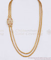 Retta Patai Two Line Impon Gold Mugappu Side Pendant Chain Shop Online MCH1164