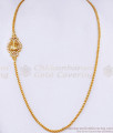 Ad White Stone Laskhmi Side Pendant Gold Plated Mugappu Chain Shop Online MCH1171 Ad White Stone Laskhmi Side Pendant Gold Plated Mugappu Chain Shop Online MCH1171