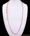 30 Inches Long Gold Plated Mugappu Chain Ball Design Daily Wear MCH1177-LG