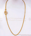 Full White Ad Stone Gold Plated Mugappu Chain Designs Shop Online MCH1209