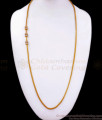 30 Inch Long Ball Type Multi Stone Gold Plated Mugappu Chain Collections MCH1210