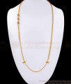 30 Inch Long Trendy Ruby Stone Gold Plated Mugappu Screw Type Chain MCH1238-LG