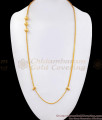 30 Inch Long Plain Gold Mugappu Chain Ball Designs Shop Online MCH1241-LG