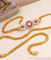Beautiful Floral Gold Imitation Mugappu Chain Designs Shop Online MCH1247 Beautiful Floral Gold Imitation Mugappu Chain Designs Shop Online MCH1247