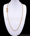 30 Inch Long Gold Mugappu Box Ball Multi Stone Daily Wear Chain MCH1252-LG