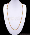 30 Inch Long Gold Plated Mugappu Chain White Stone Ball Design Side Pendant MCH1255-LG