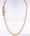 Unique Real Gold Pattern Mugappu Chain Ruby White Stone Bollywood Collections MCH1272