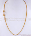 Full White Stone Ball Type Gold Plated Mugappu Chain Designs Shop Online MCH1280