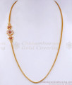 Latest gold Plated Mugappu Thali Kodi Chain Floral Designs MCH1284
