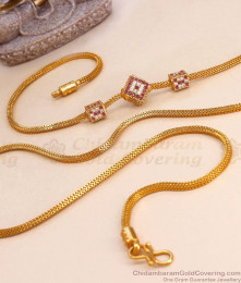 Elegant Gold Plated Mugapppu Ruby White Stone Designs Shop Online MCH1295 Elegant Gold Plated Mugapppu Ruby White Stone Designs Shop Online MCH1295