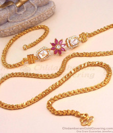 Latest Gold Plated Mugappu Thick Thali Chain MCH1320