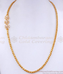 Elegant Full White stone Mugappu Chain Shop Online MCH1323
