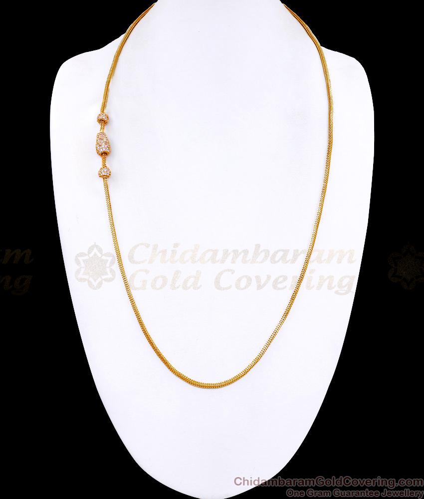 30 Inch Long South Indian Gold Mugappu Chain Actress Designs MCH1344-Lg