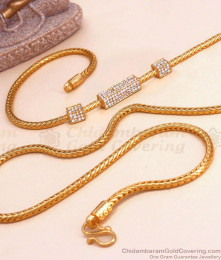 Beautiful White Stone Mugappu Thali Chain For Women MCH1351 Beautiful White Stone Mugappu Thali Chain For Women MCH1351