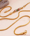 30 Inch Long Multi Stone Spiral Mugappu Gold Design Thali Chain MCH1402-Lg 30 Inch Long Multi Stone Spiral Mugappu Gold Design Thali Chain MCH1402-Lg