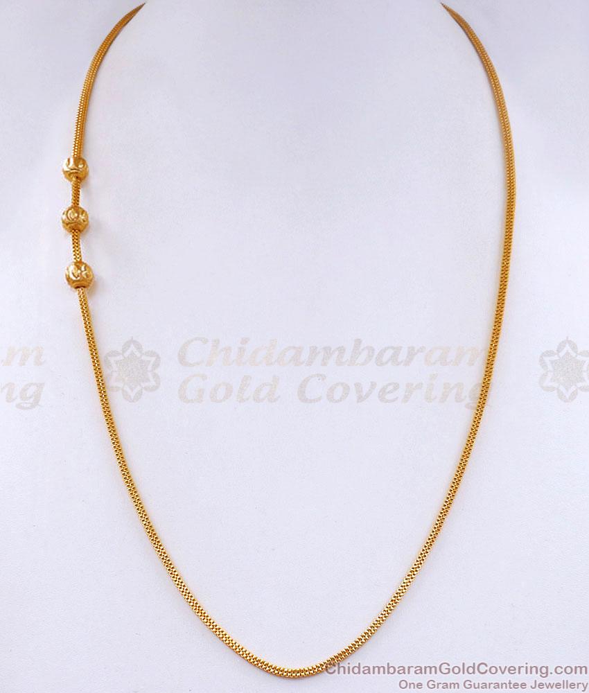 One Gram Gold Ball Mugappu Without Stone For Daily Use MCH1411 One Gram Gold Ball Mugappu Without Stone For Daily Use MCH1411
