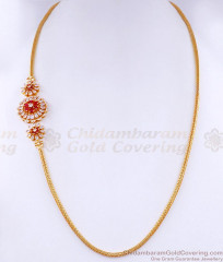 Buy Beautiful Diamond Mugappu Chain For Married Women MCH1450 Buy Beautiful Diamond Mugappu Chain For Married Women MCH1450
