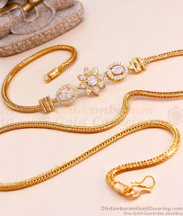 High Quality Gold Imitation Floral Mugappu Thali Chain MCH1460
