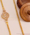 Stylish Ad Stone Diamond Mugappu Gold Thali Chain For Women MCH1512 Stylish Ad Stone Diamond Mugappu Gold Thali Chain For Women MCH1512