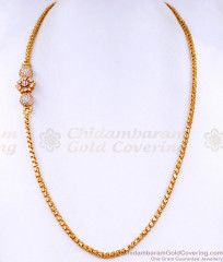 Trendy Gold Tone Diamond Mugappu Floral Design Online MCH1515 Trendy Gold Tone Diamond Mugappu Floral Design Online MCH1515