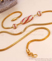 Traditional Gold Plated Ruby Stone Mugappu Oval Shaped Pendant MCH1517 Traditional Gold Plated Ruby Stone Mugappu Oval Shaped Pendant MCH1517