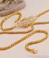 Trendy Peacock Design Diamond Mugappu Chain Gold Model MCH1522