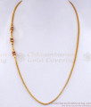 New Model Guaranteed 22 Carat Gold Mugappu Chain With Stone MCH1560