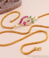 Elegant Flower Design Light Weight Mugappu Side Pendant MCH1576 Elegant Flower Design Light Weight Mugappu Side Pendant MCH1576
