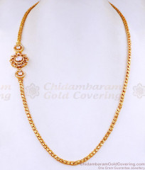 Attractive White Stone Mugappu Thali Chain Designs MCH1580 Attractive White Stone Mugappu Thali Chain Designs MCH1580
