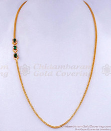 Light Weight Gold Plated Fancy Mugappu Chain For Married Women MCH1604