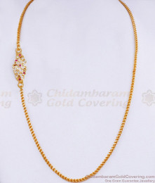 Daily Wear Gold Plated Impon Mugappu Saradu Chain Shop Online MCH1623