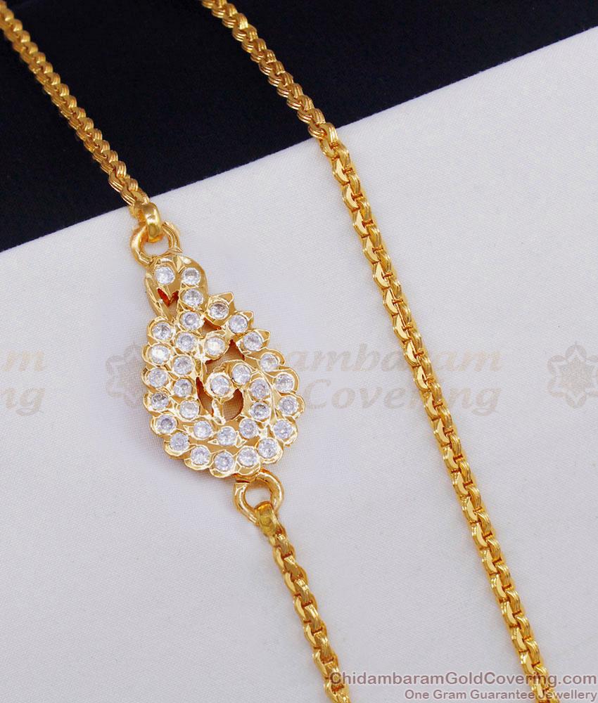 Full White Stone Gold Peacock Mopu Side Pendant Chain 5 Metal Jewelry MCH1627 Full White Stone Gold Peacock Mopu Side Pendant Chain 5 Metal Jewelry MCH1627