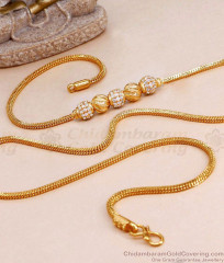 Buy Gold Design Diamond Mugappu Chain Designer Jewelry Collection MCH1629 Buy Gold Design Diamond Mugappu Chain Designer Jewelry Collection MCH1629