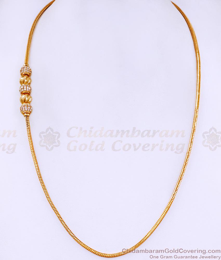Buy Gold Design Diamond Mugappu Chain Designer Jewelry Collection MCH1629 Buy Gold Design Diamond Mugappu Chain Designer Jewelry Collection MCH1629