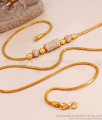 Glittering Full White Stone Gold Imitation Modern Mugappu Chain Online MCH1631 Glittering Full White Stone Gold Imitation Modern Mugappu Chain Online MCH1631