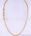 Real Gold Tone Cz White Stone Ball Mugappu Chain Design For Women MCH1644 Real Gold Tone Cz White Stone Ball Mugappu Chain Design For Women MCH1644