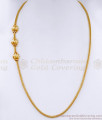 Traditional Plain One Gram Gold Ball Mugappu Chain Designs MCH1650 Traditional Plain One Gram Gold Ball Mugappu Chain Designs MCH1650