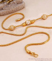 Buy Gold Tone Cz Stone Ball Mugappu Chain Collections For Women MCH1655 Buy Gold Tone Cz Stone Ball Mugappu Chain Collections For Women MCH1655