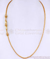 Regular Use White Stone Triple Ball Mugappu Thali Chain For Women MCH1659